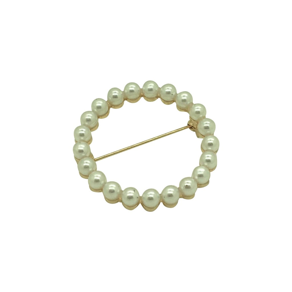 BROOCHE PEARLS CIRKLE - I2-0005
