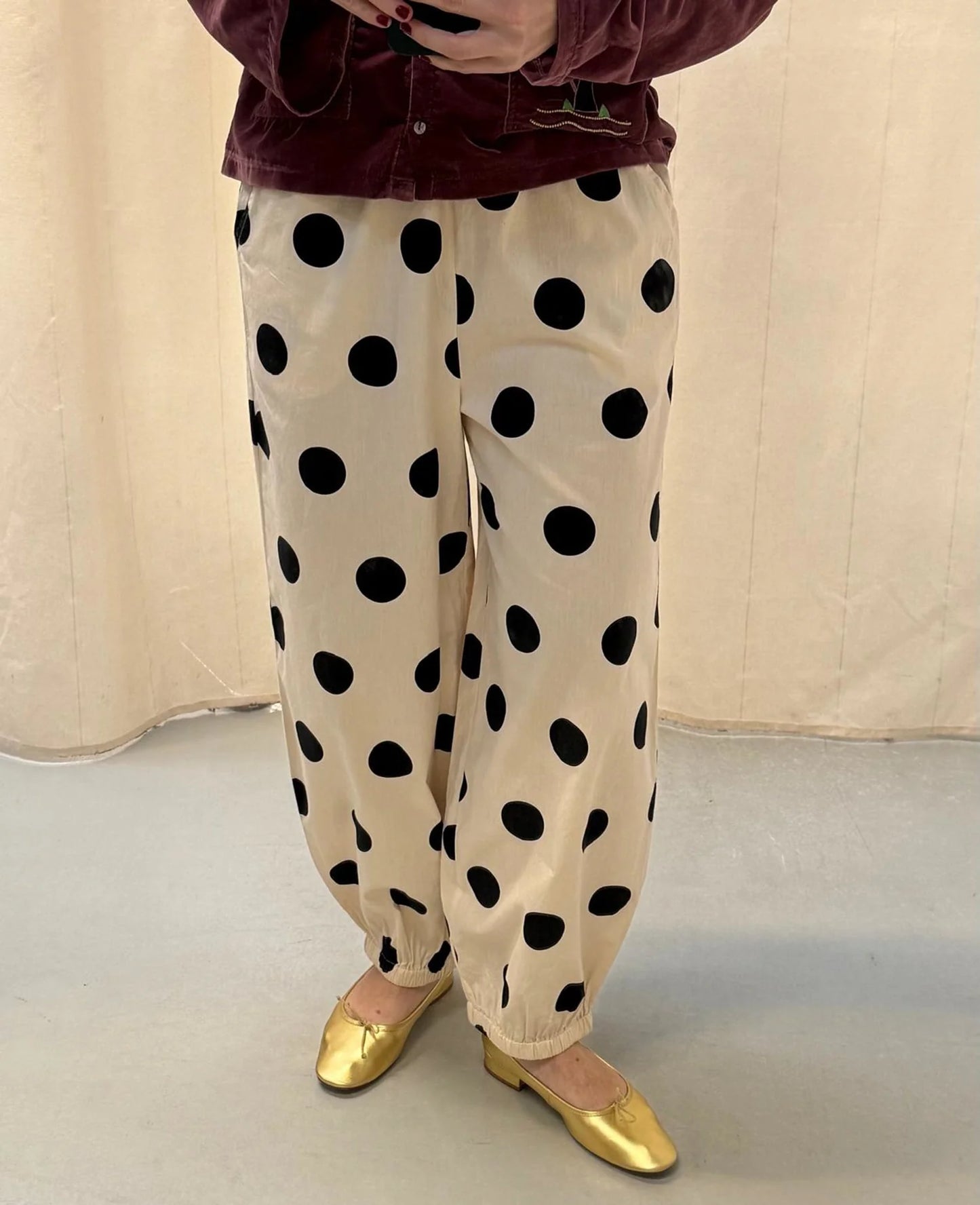 ILUNA PANTS - BLACK DOT