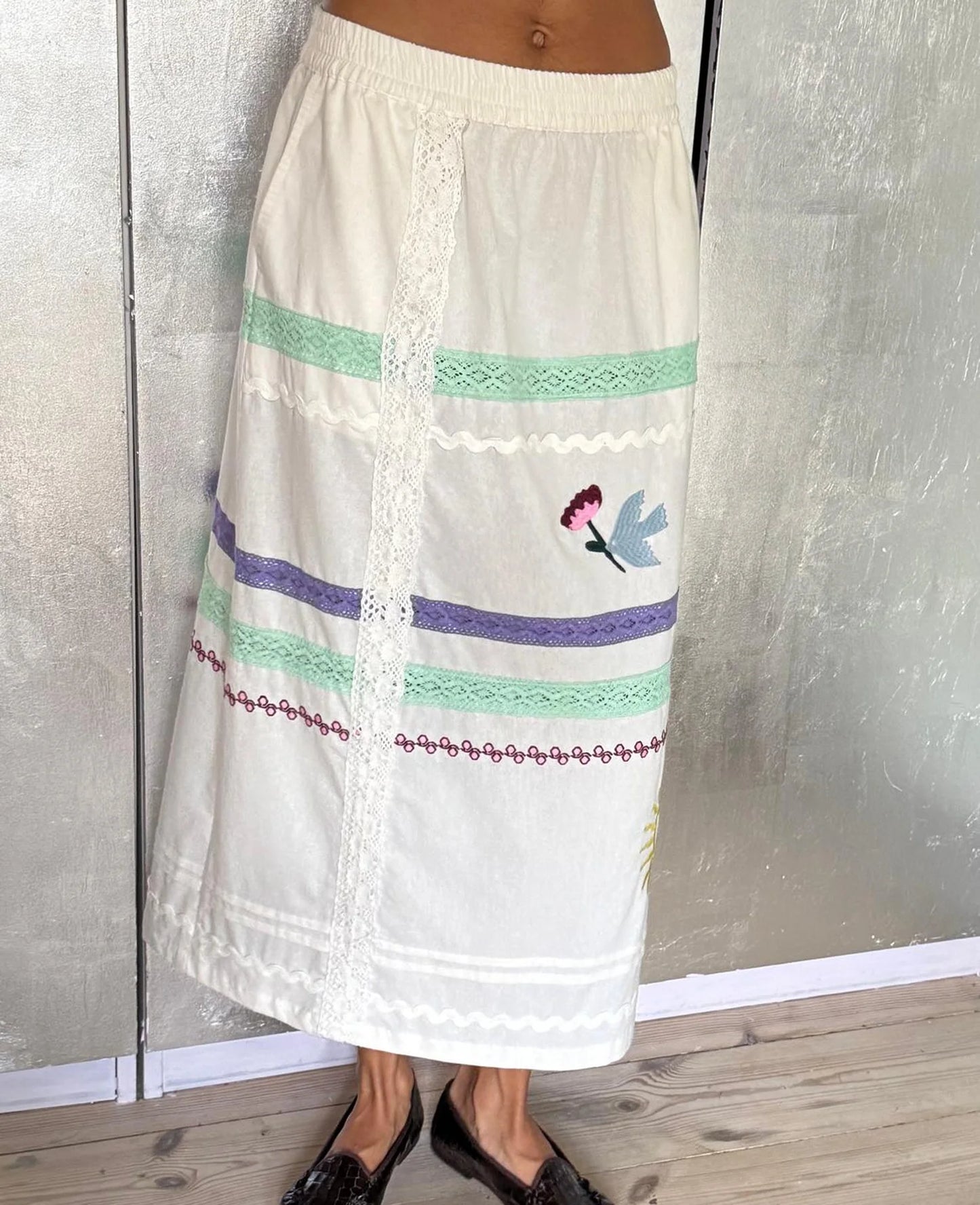 ISHA SKIRT -SNOW WHITE