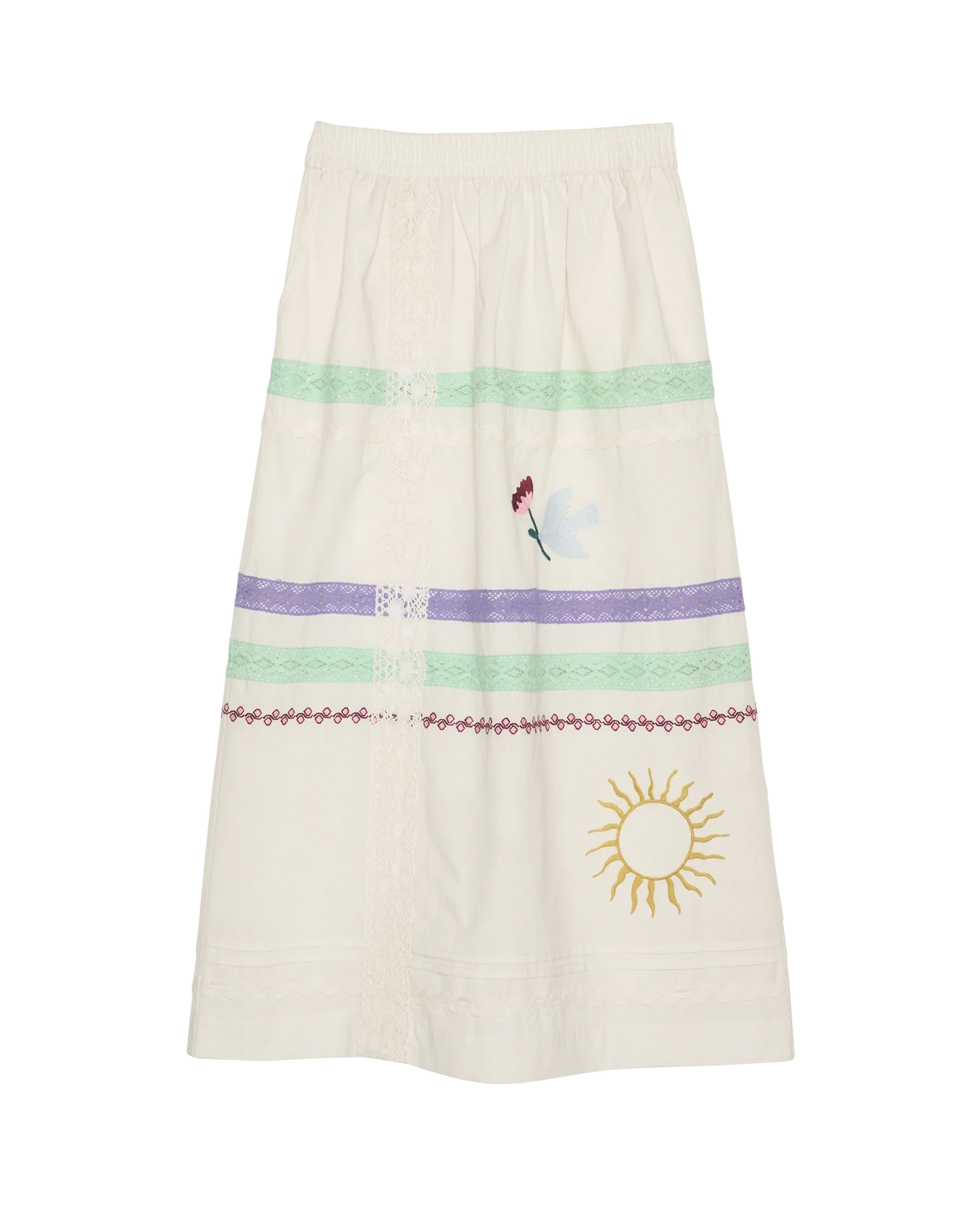 ISHA SKIRT -SNOW WHITE