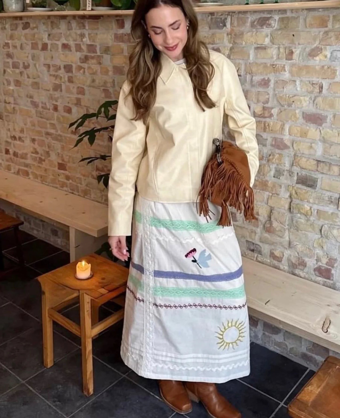 ISHA SKIRT -SNOW WHITE