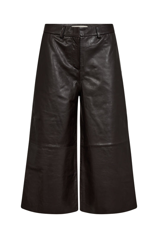 PD- LANNI CULOTTE PANT LEATHER- BLACK COFFEE