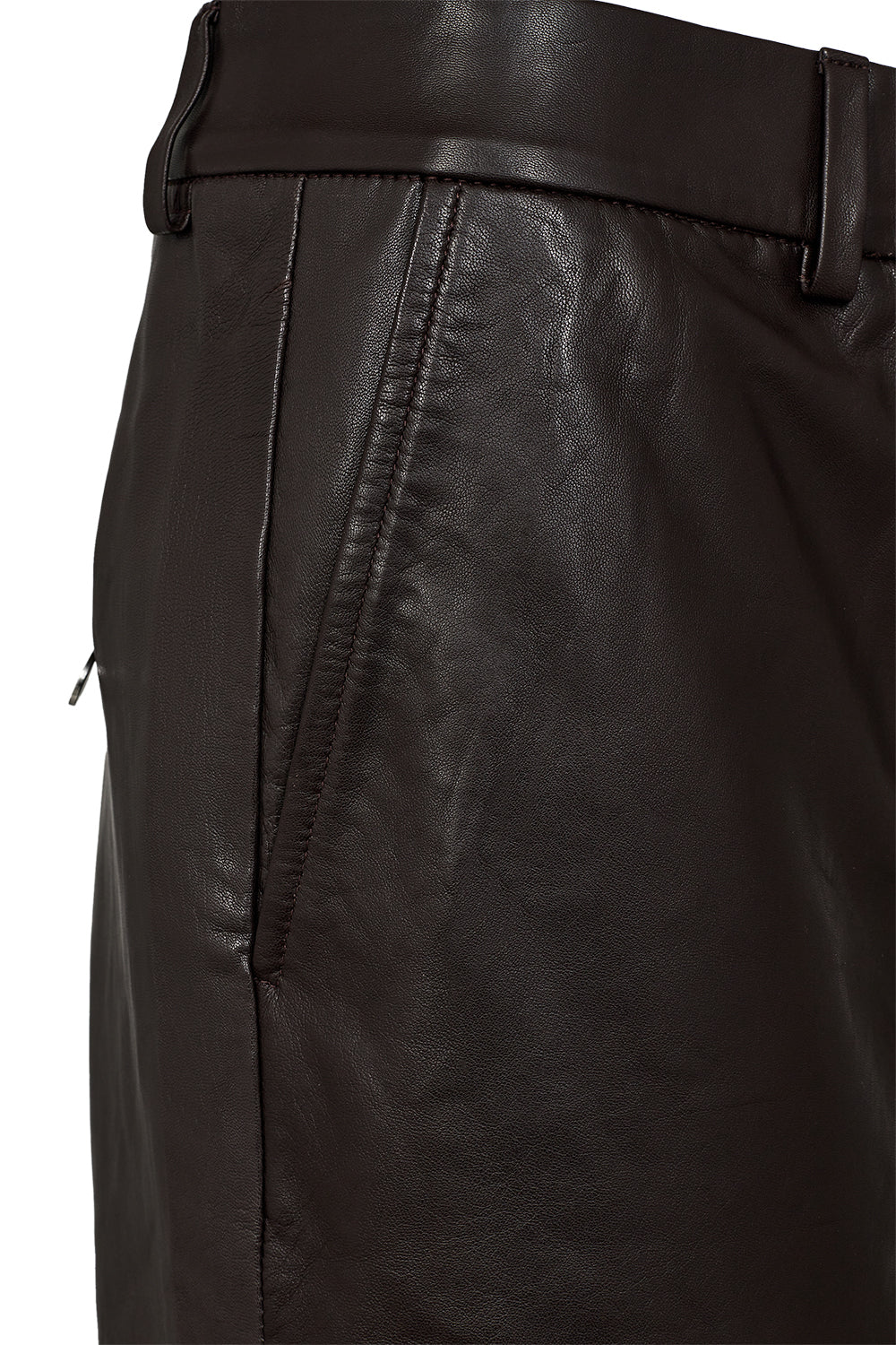 PD- LANNI CULOTTE PANT LEATHER- BLACK COFFEE