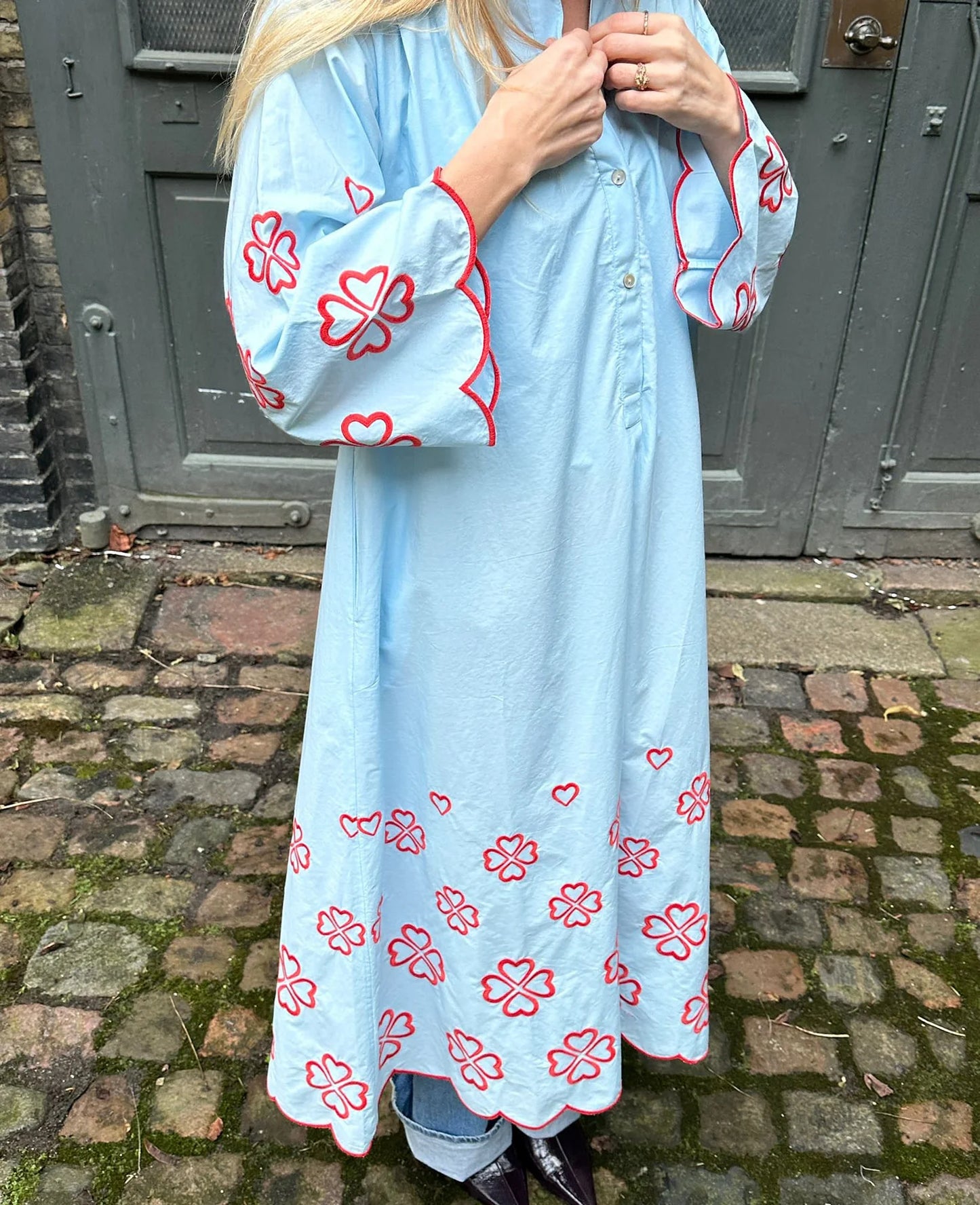 JADEN DRESS - CRYSTAL BLUE