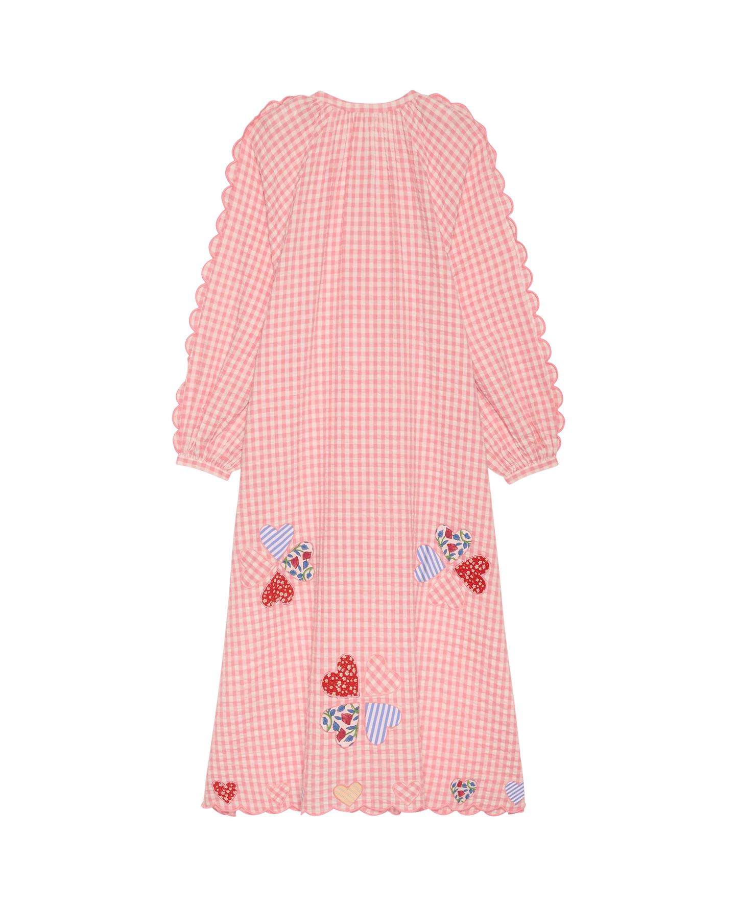 KAMAL DRESS -CHECKS POINK