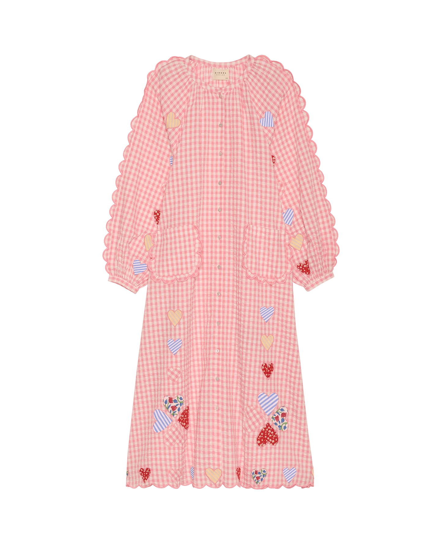 KAMAL DRESS -CHECKS POINK