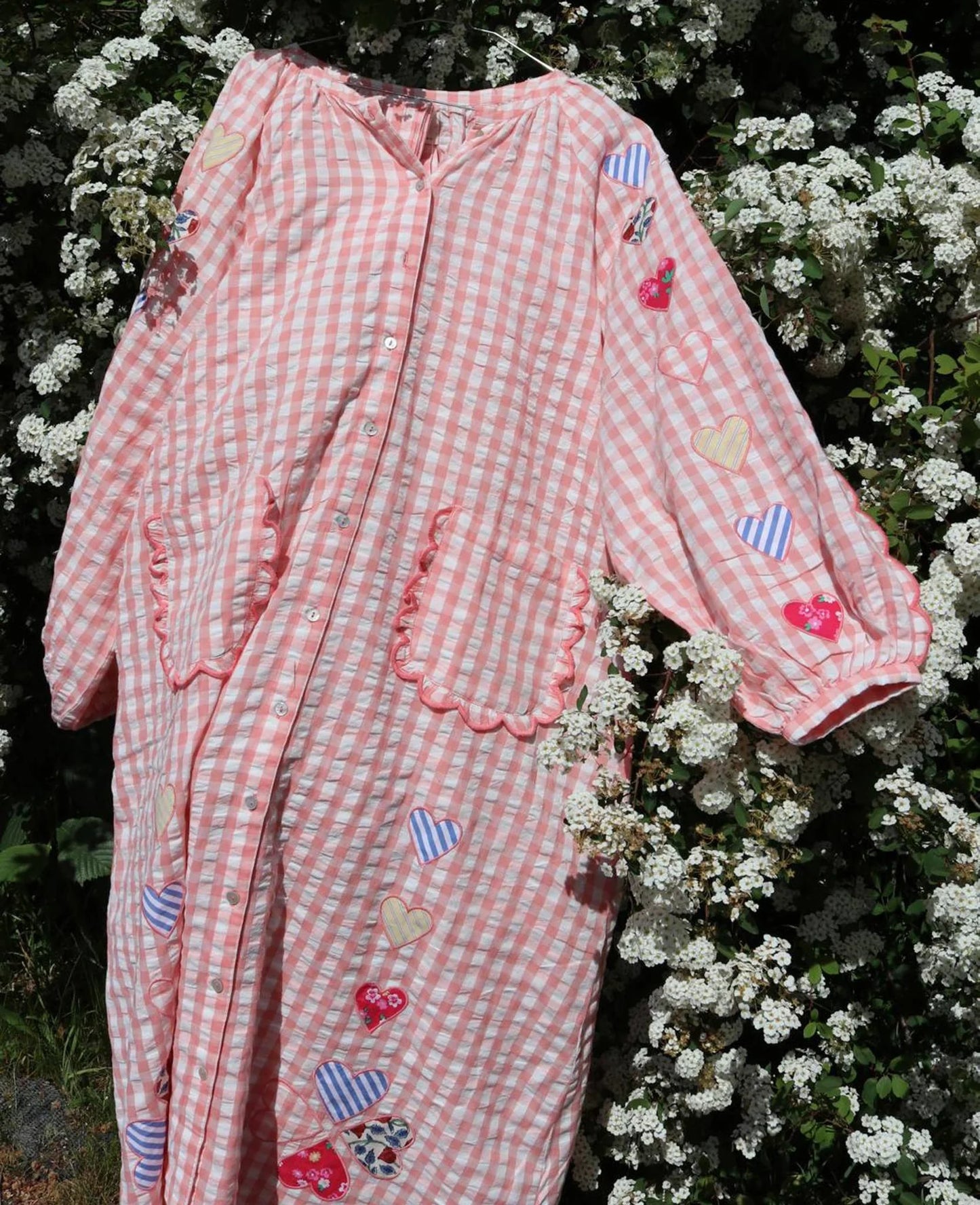 KAMAL DRESS -CHECKS POINK
