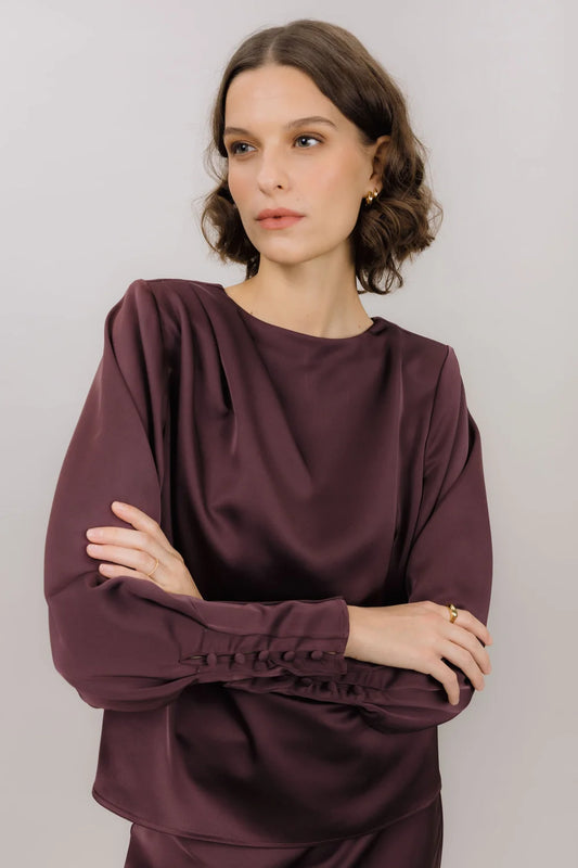KIRSTINE BLUSE - PLUM PERFECT