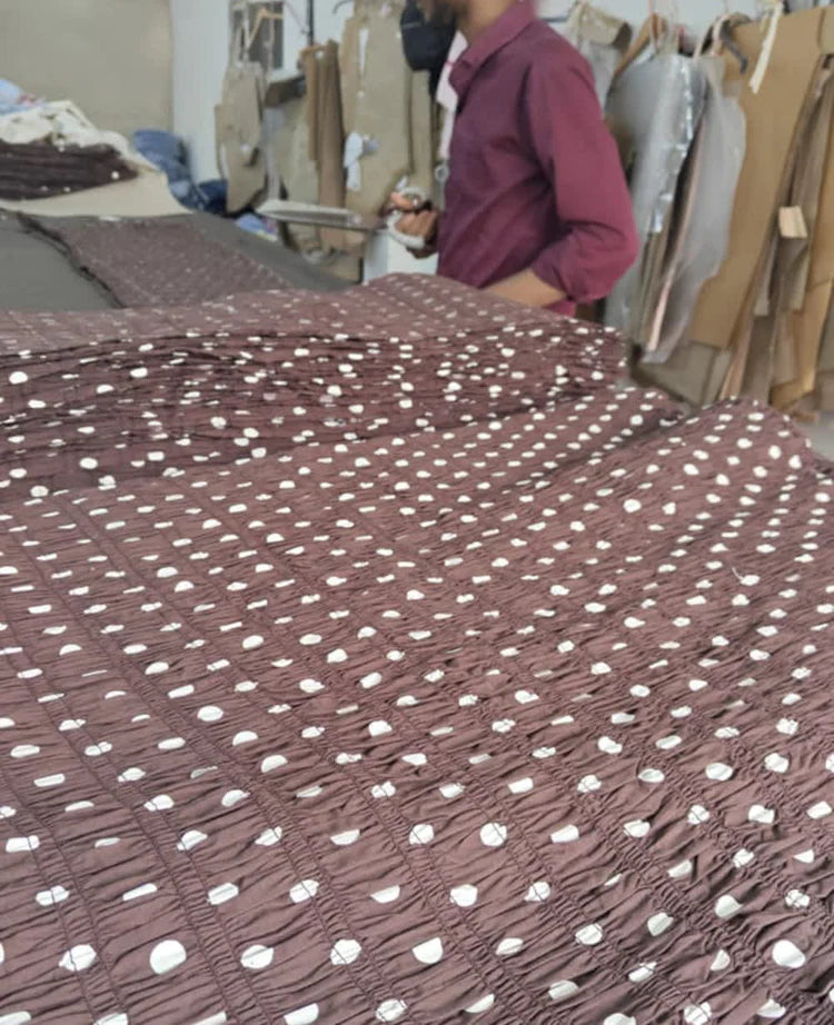 LADY SKIRT - BROWN DOT