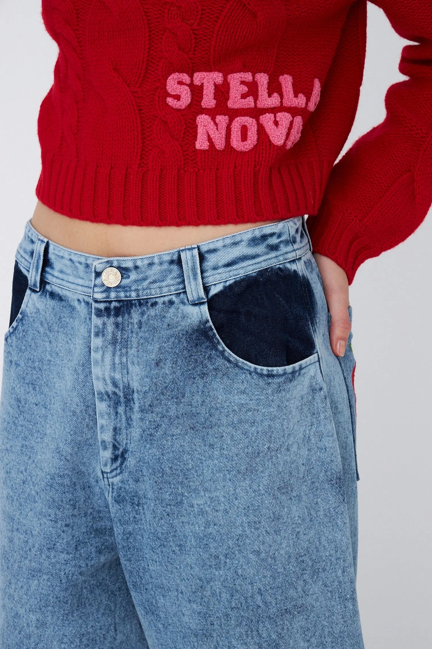 LONG DENIM SHORTS - DENIM BLUE