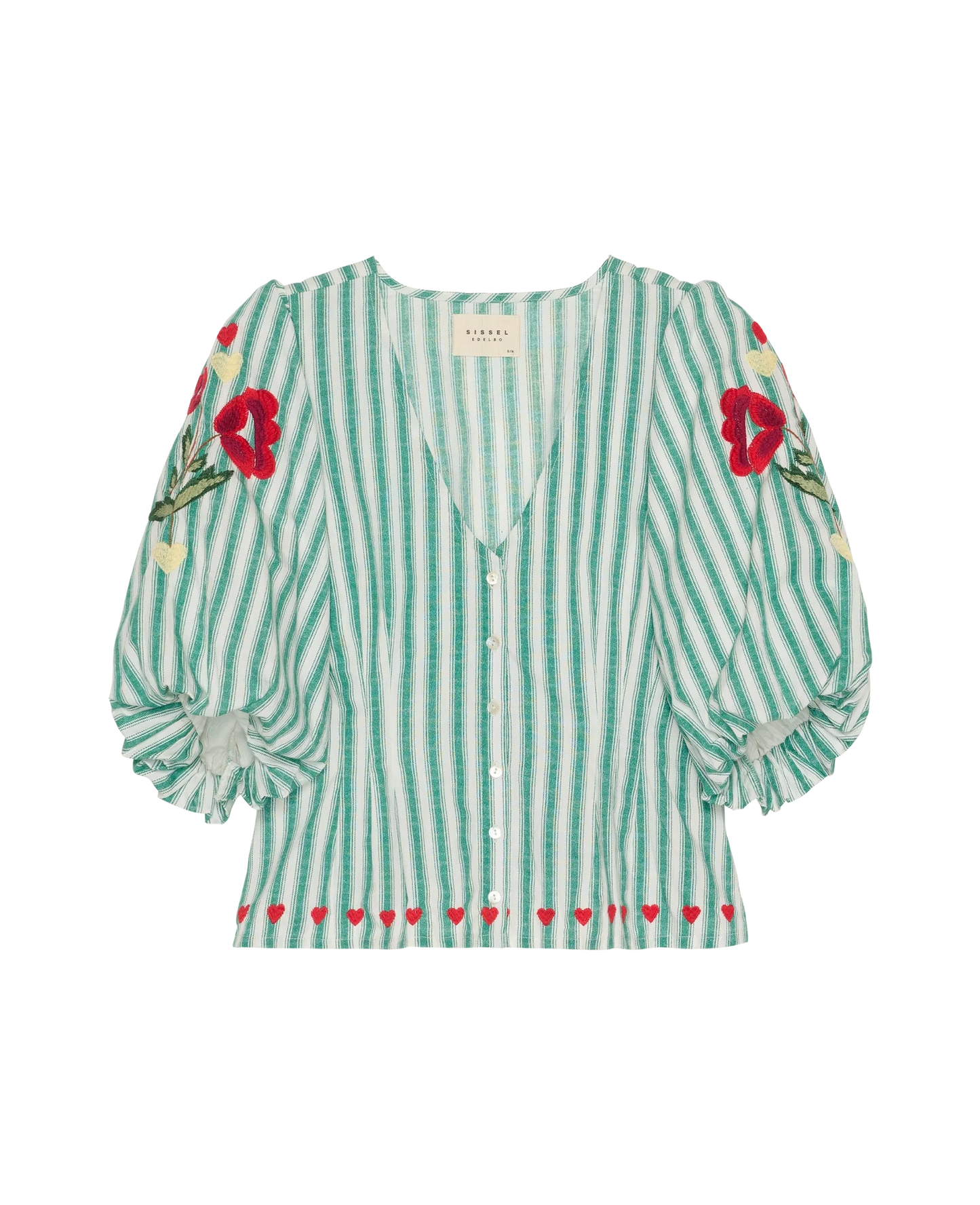 LOTTA SHIRT - GREEN STRIPES