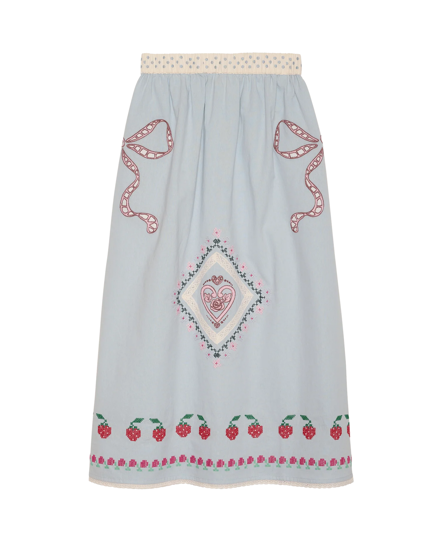 LOUISE SKIRT - BABY BLUE
