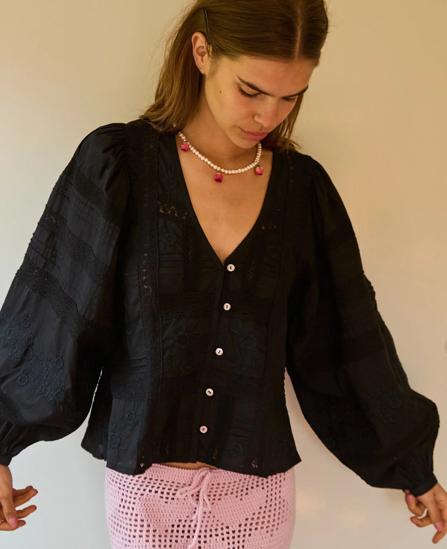 MABEL SHIRT - ALMOST BLACK