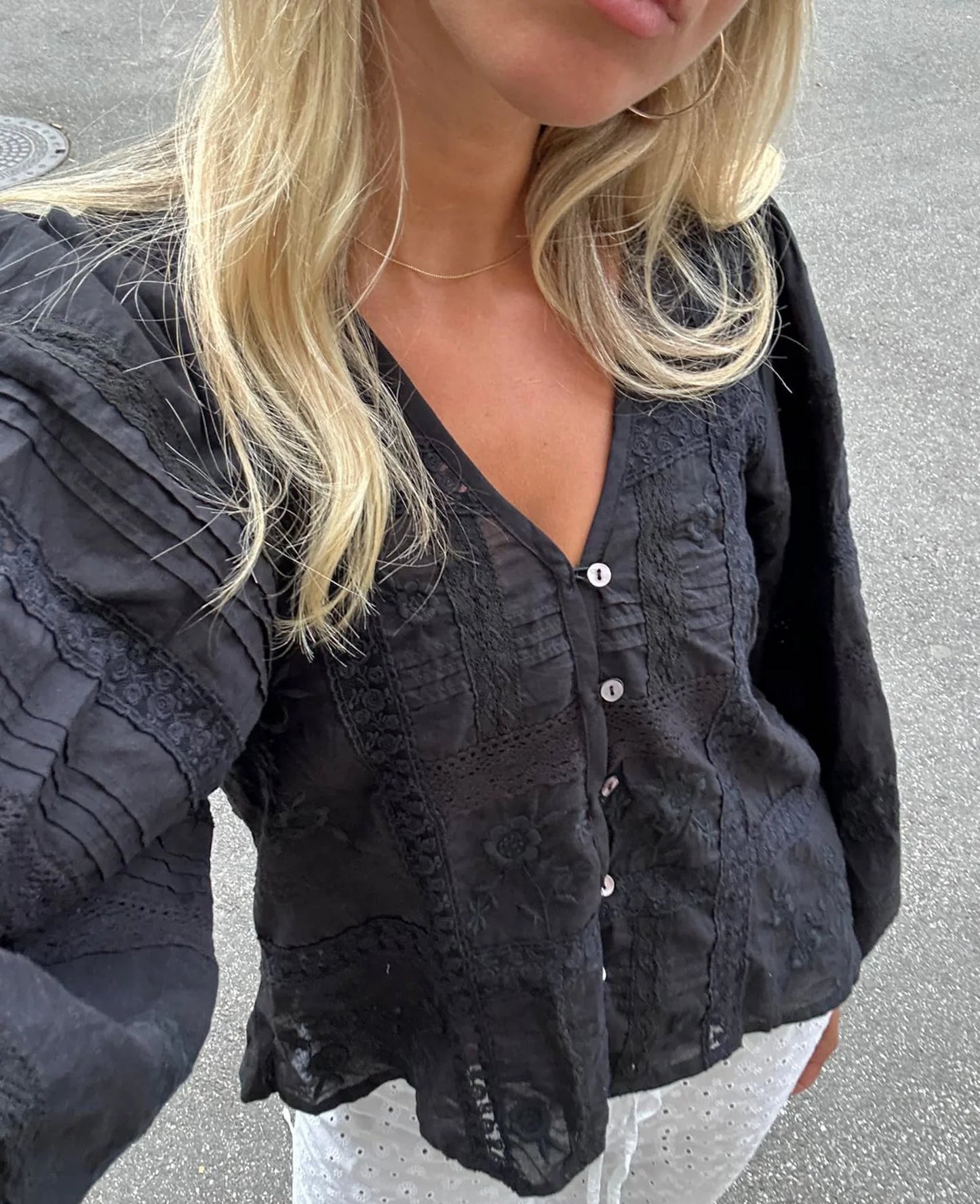 MABEL SHIRT - ALMOST BLACK