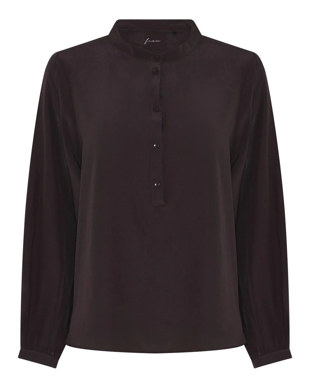 MADRID SILK CREPE SHIRT - CHOCOLATE TORTE