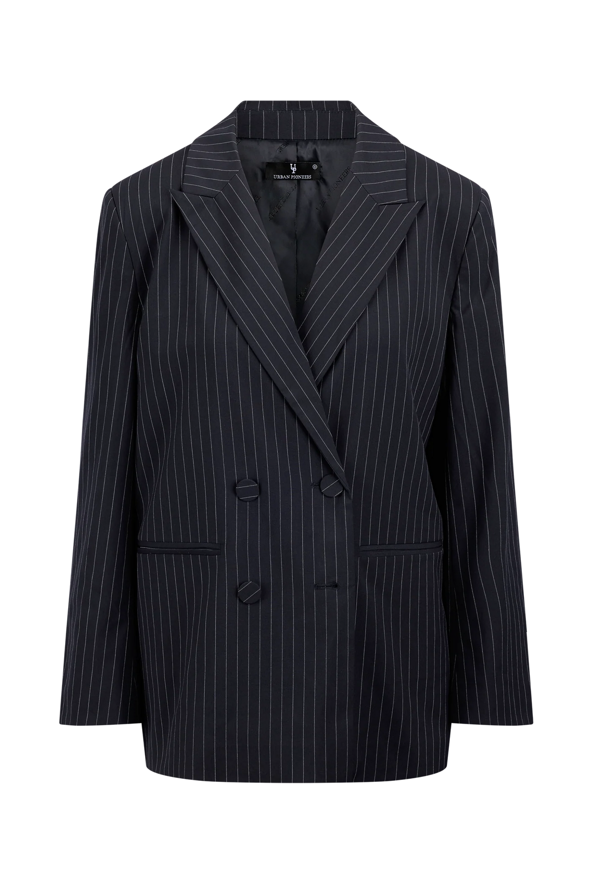 MARGARET BLAZER - DARK NAVY PINSTRIPE