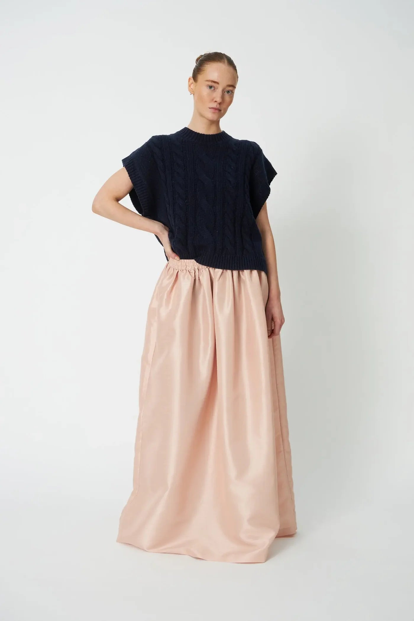 MAXI SKIRT -  DUST ROSE