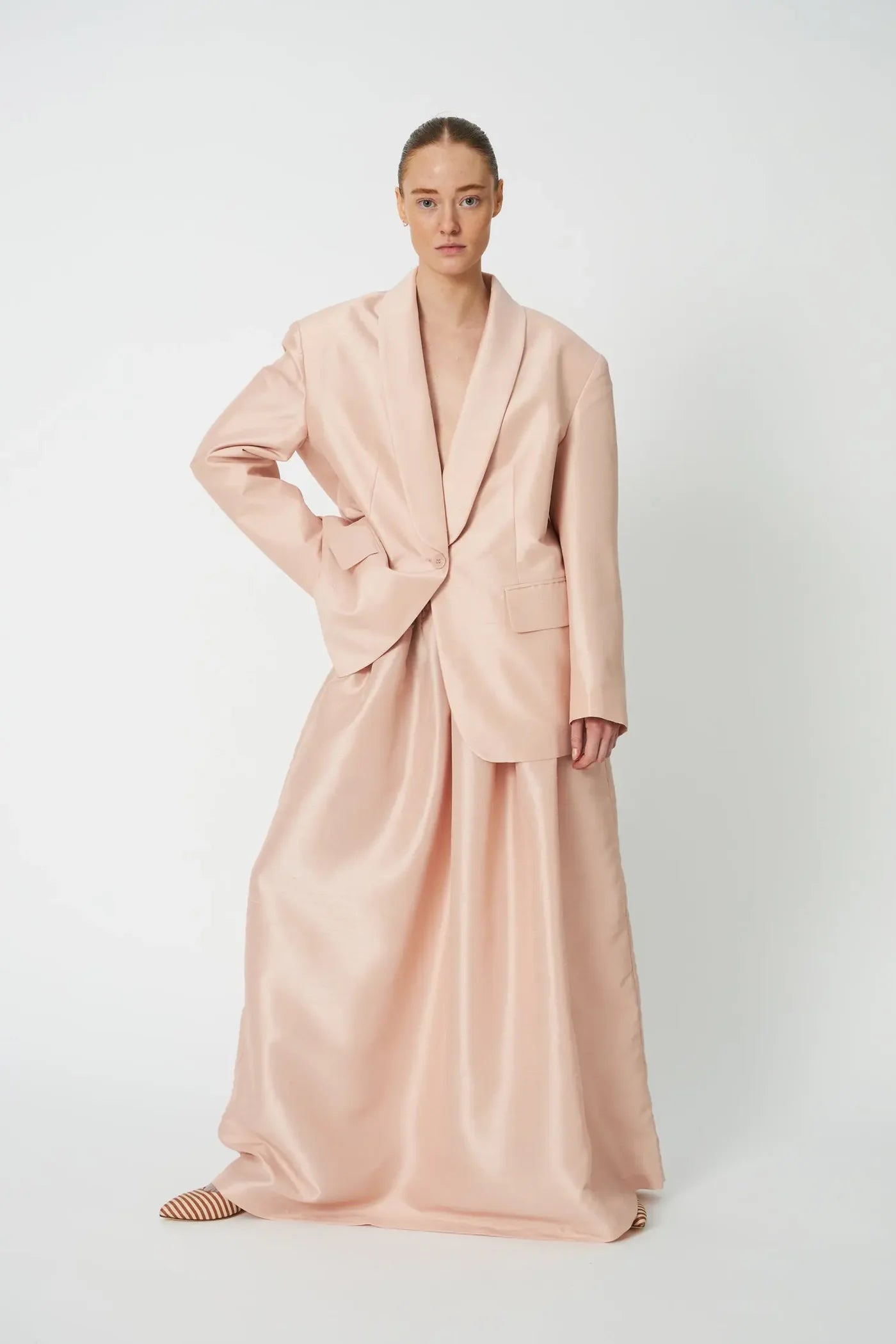 MAXI SKIRT -  DUST ROSE
