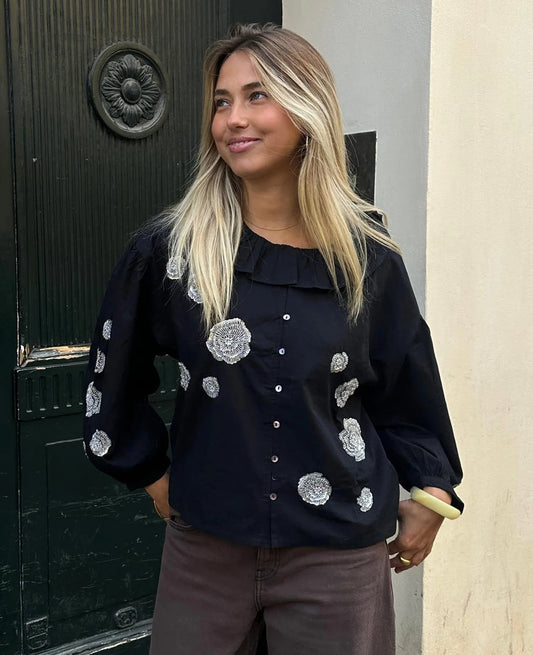 MILDRED SHIRT - BLACK