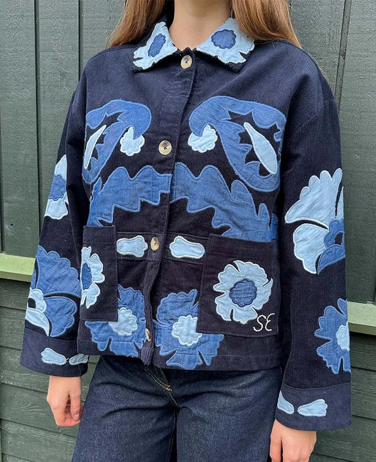MYA JACKET - NAVY SEA