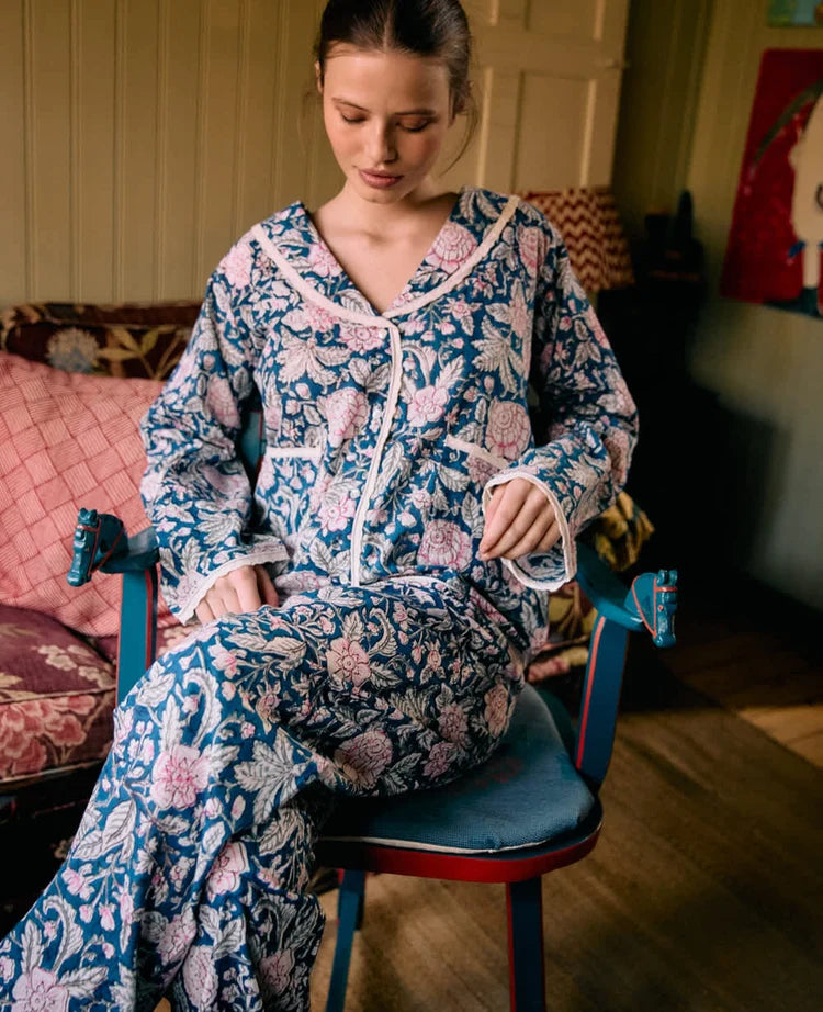 NEVA PYJAMAS - BLUE BLOSSOM