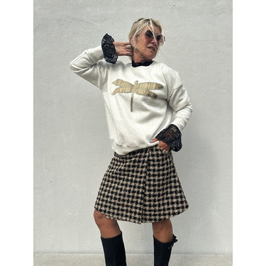 NICE SLÅ OM NEDERDEL - BEIGE