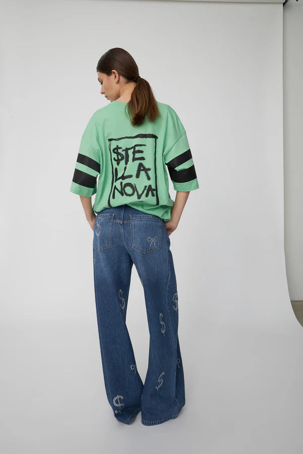 OVERSIZED T-SHIRT - TEA GREEN