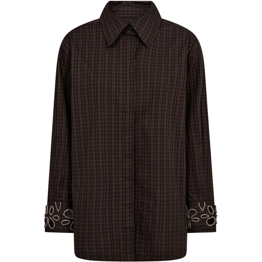 PD-DELILAH CHECK SHIRT - MIDNIGHT
