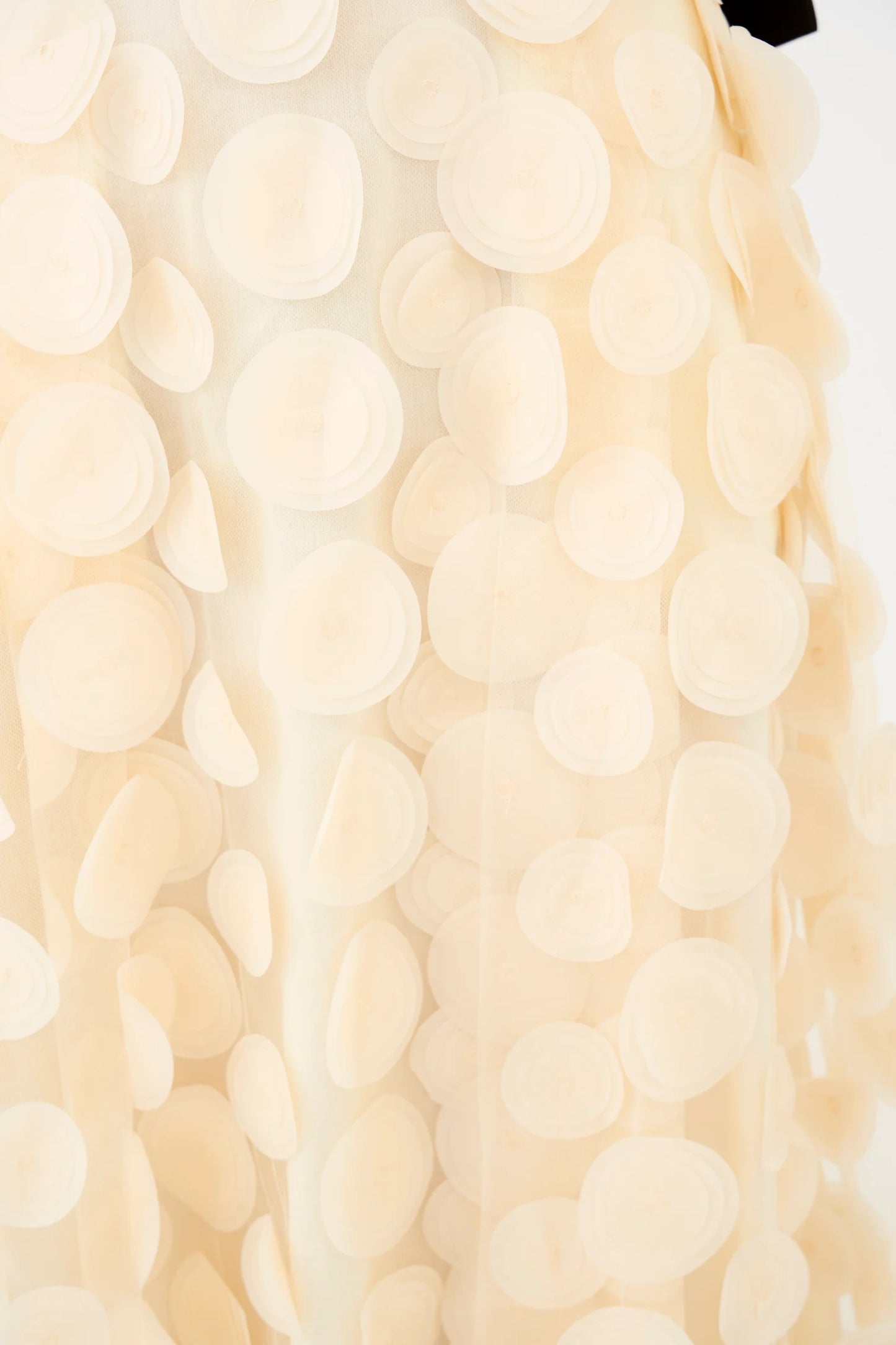 PD- DONNA DOT SKIRT - OYSTER WHITE