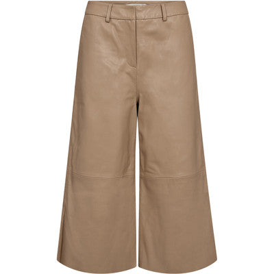 CULOTTE LEATHER  PANTS LANNI - CAMEL