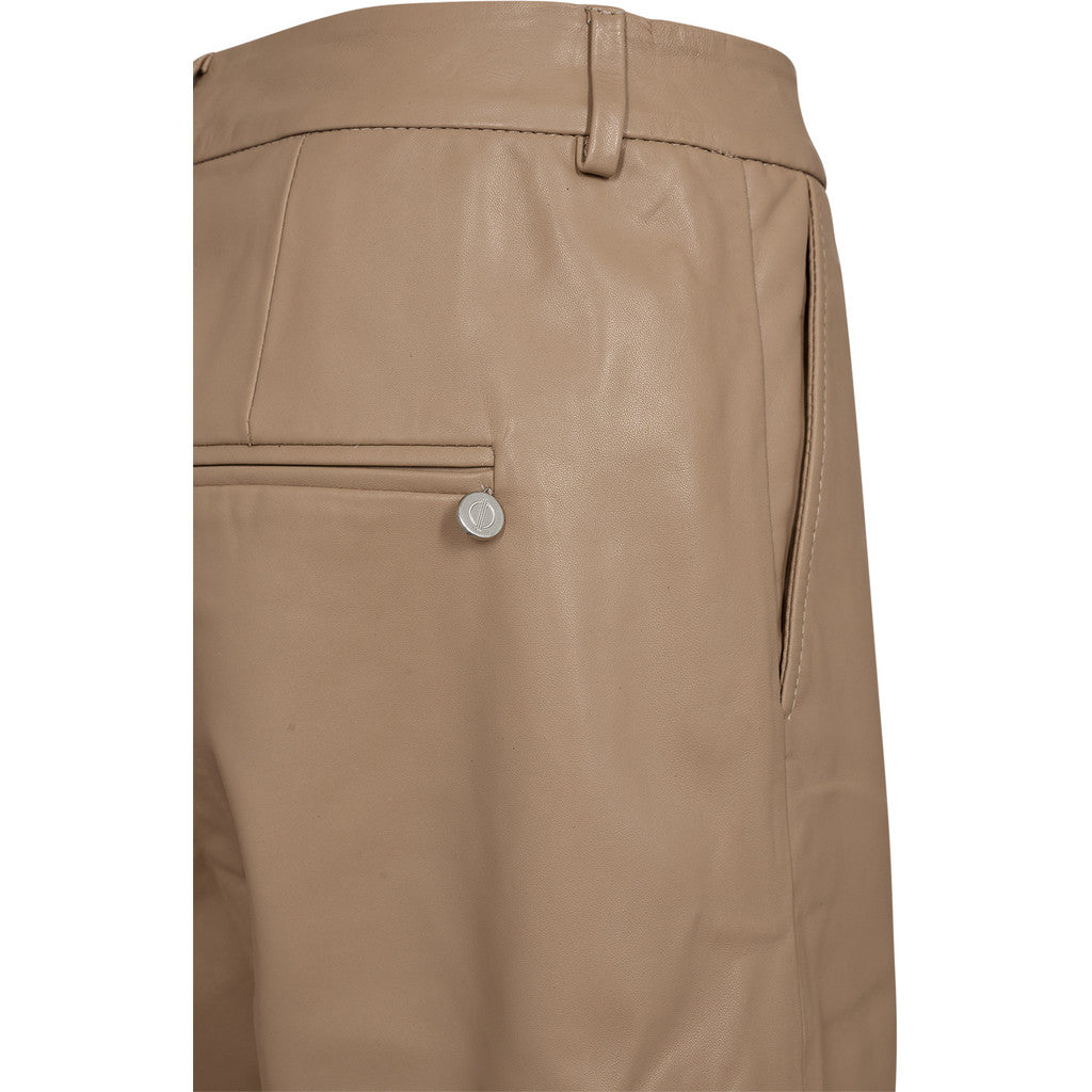 CULOTTE LEATHER  PANTS LANNI - CAMEL