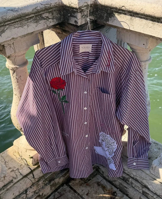 PLI SHIRT - PURPLE STRIPES