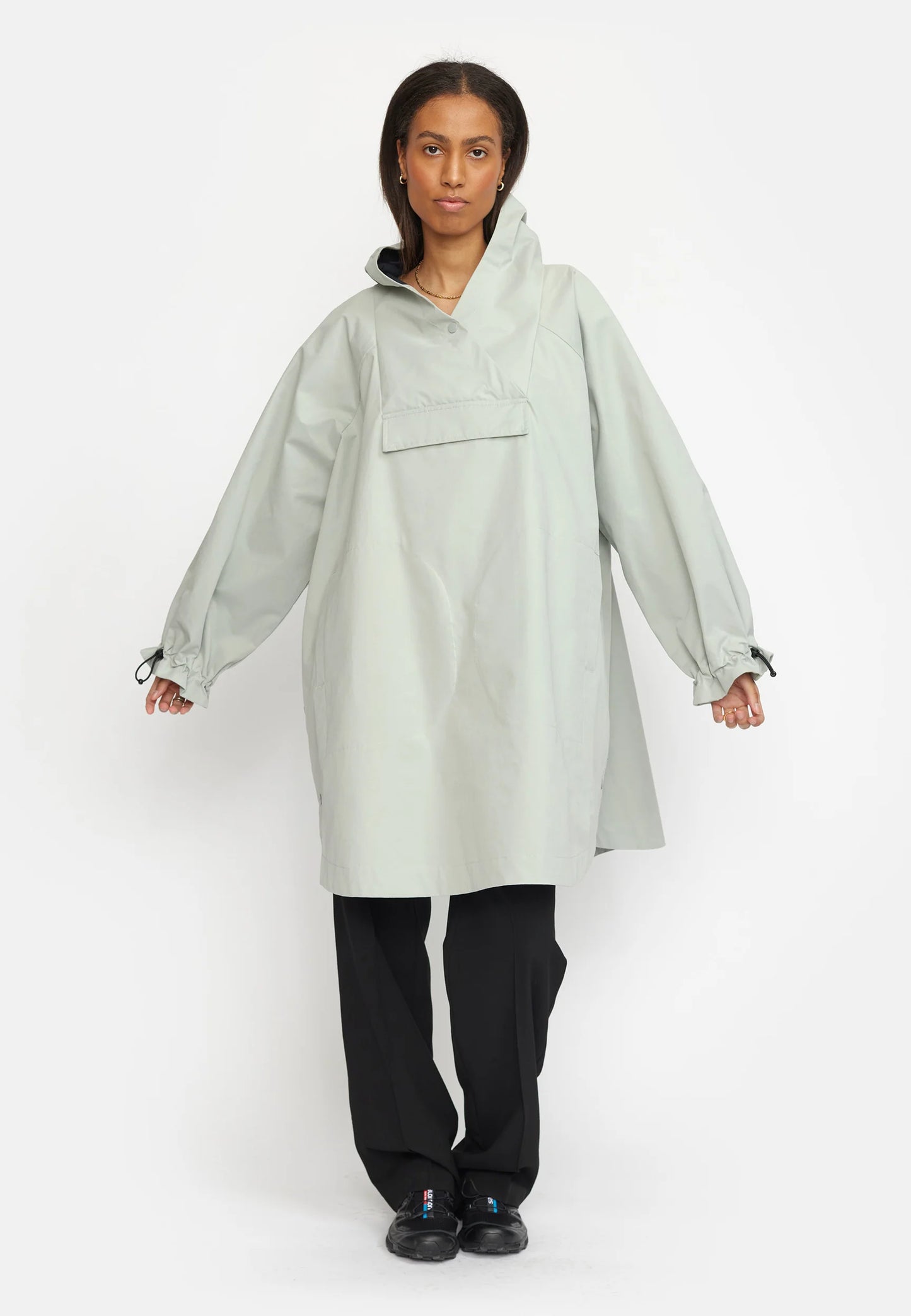 PONCHO -PALE MINT