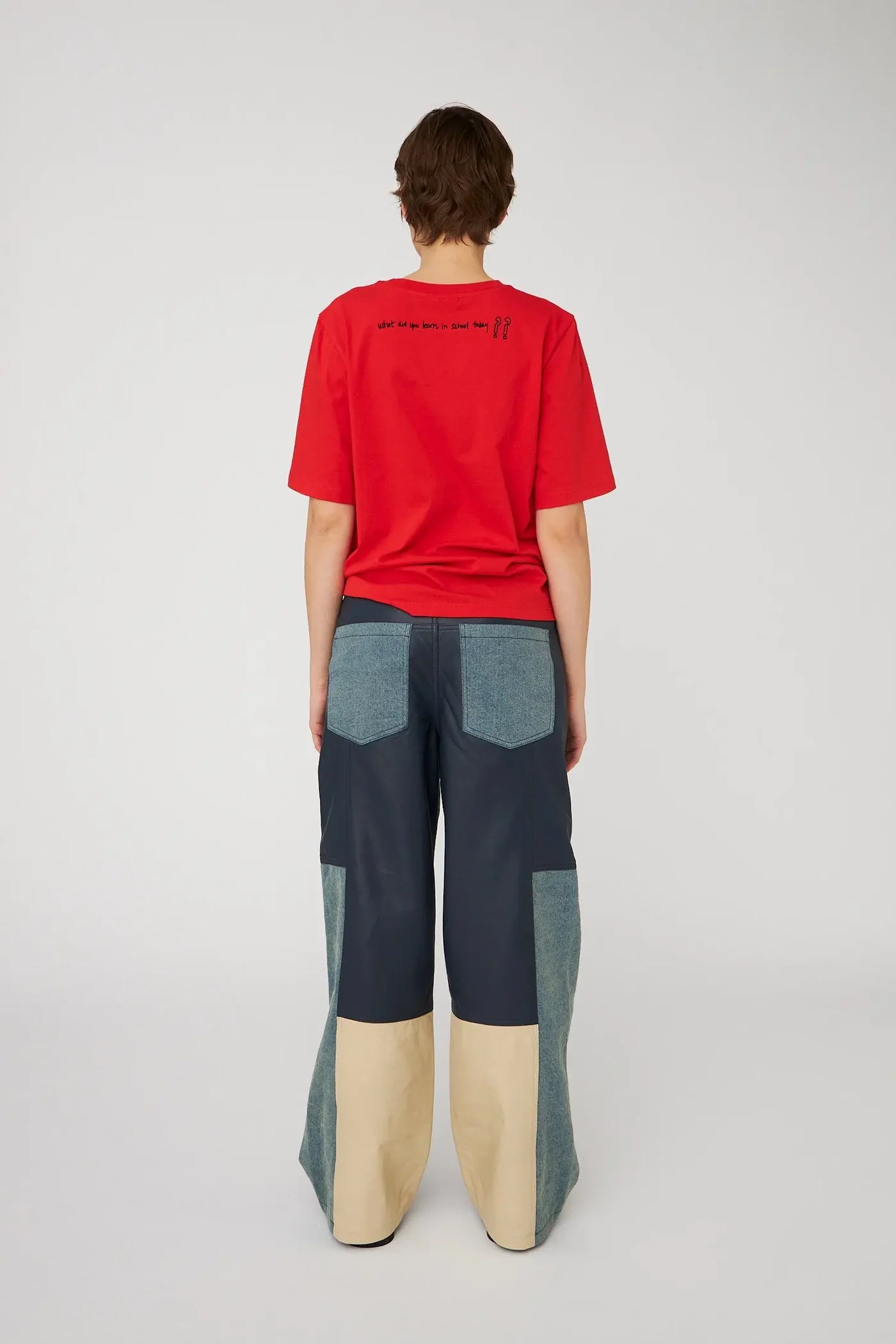 PRINTED T-SHIRT COLLEGE - FLAME RED