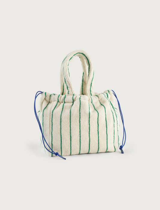 NARAM HANDBAG SMALL - PURE WHITE & GRASS