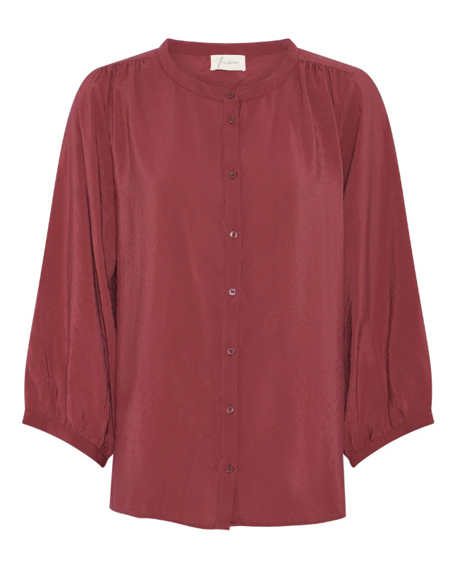 BARI VISCOSE SHIRT - ROSE BROWN