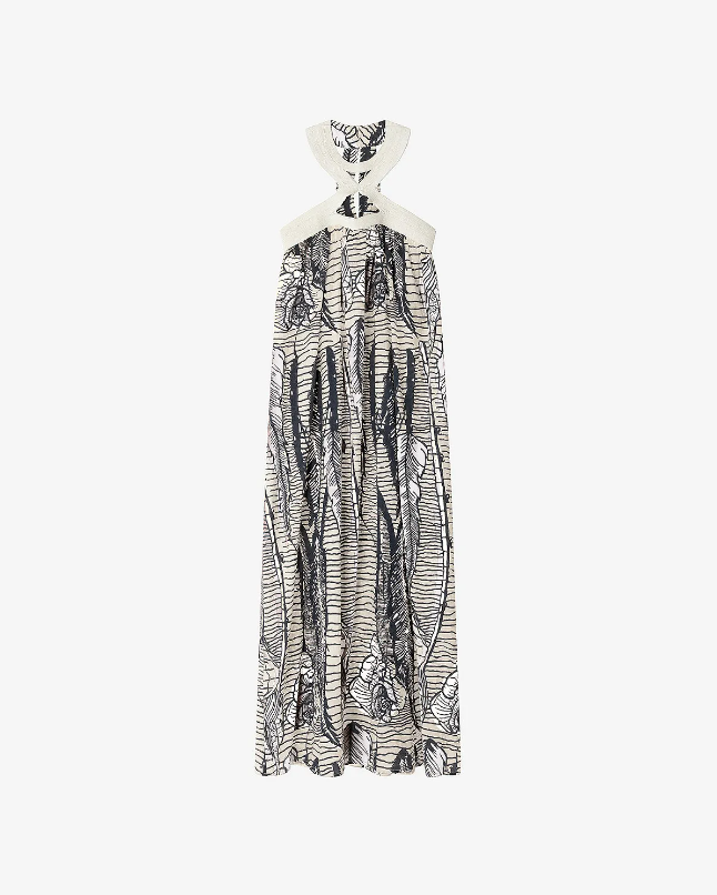 DELINA KJOLE - BROWN PRINT