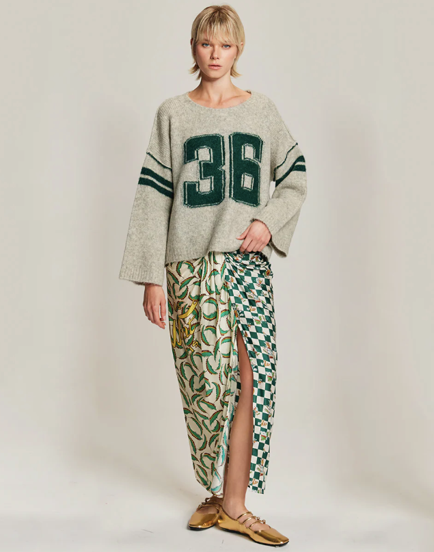 LAUREL SPORTY JADE SWEATER