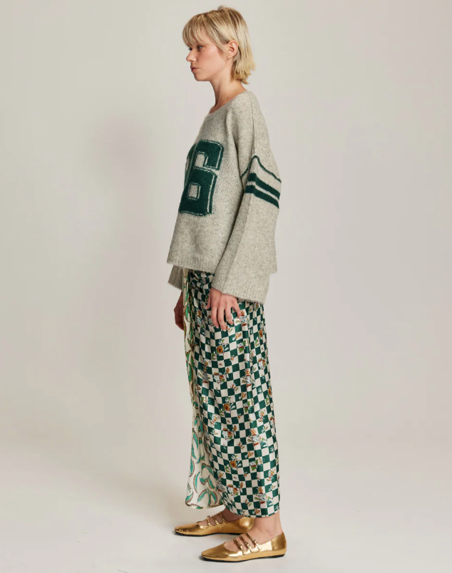 LAUREL SPORTY JADE SWEATER