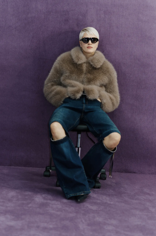 FAUX FUR FRAKKE - H5WW09
