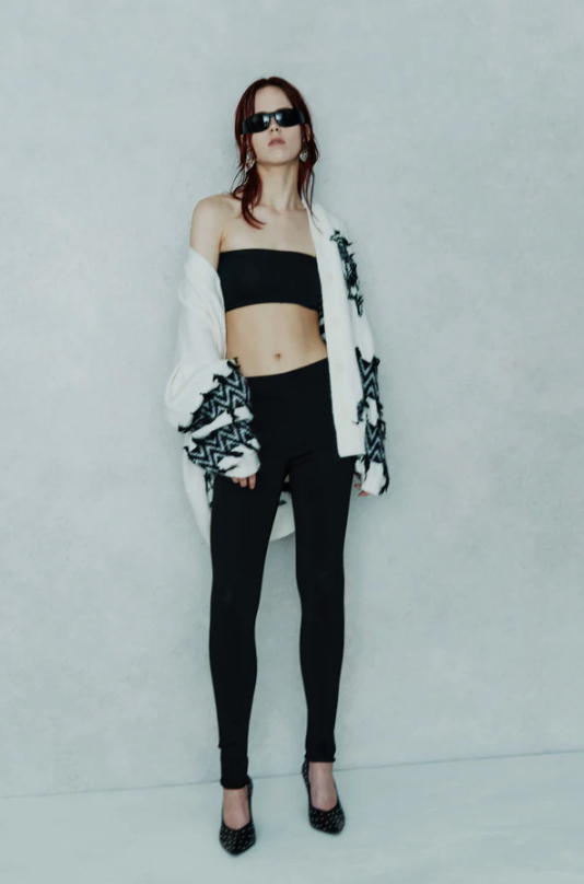 GLIMMER LAMÉ LEGGINGS - W5HH5WA30