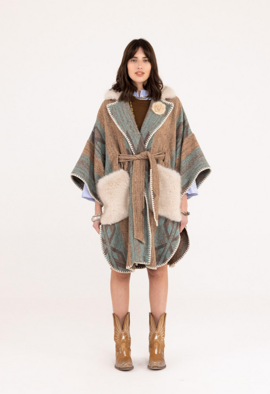SANTA FE JACQUARD MANTELLA COAT
