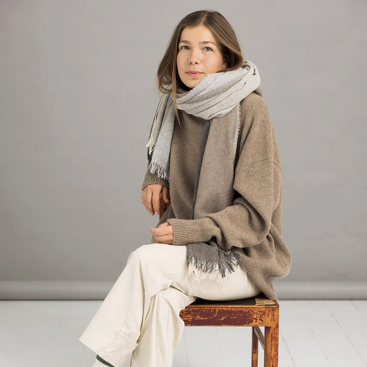 FERNANDO ULD TØRKLÆDE - BEIGE GREYISH