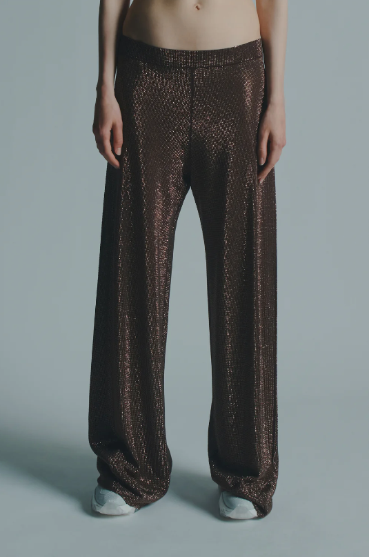 MICRO BEADED TROUSERS - H6SP12