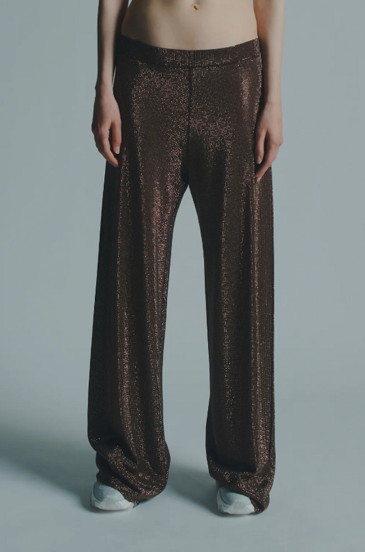 MICRO BEADED TROUSERS - H6SP12