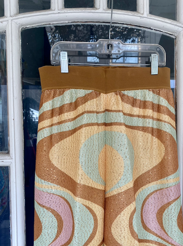 PAILLET STRIKKET BUKSER - H6SK05 - MULTICOLOUR