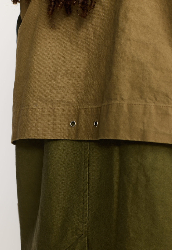 BLOCK TRENCHCOAT - 77350 - ARMY