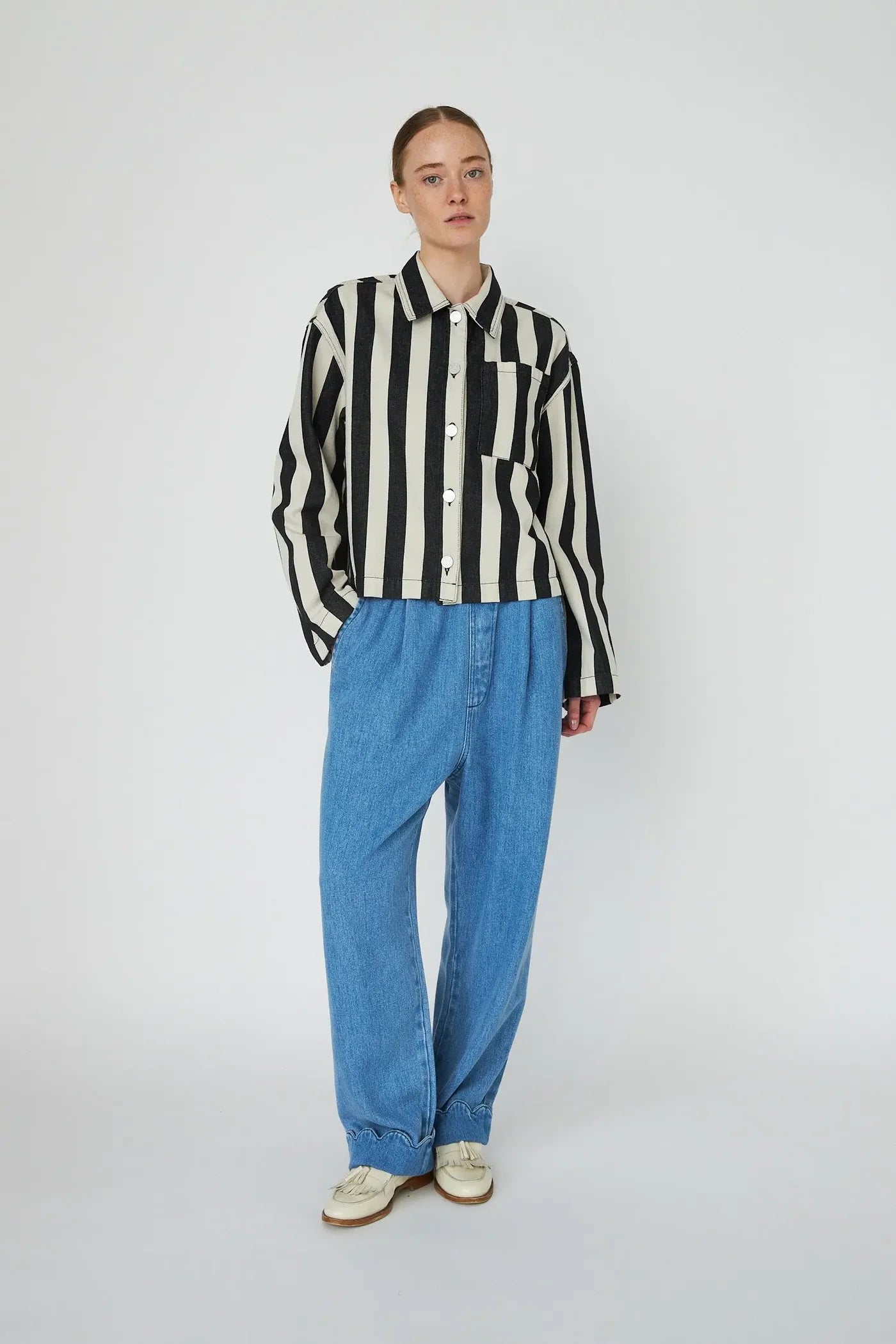 STRIPED SHIRT IN COTTON
