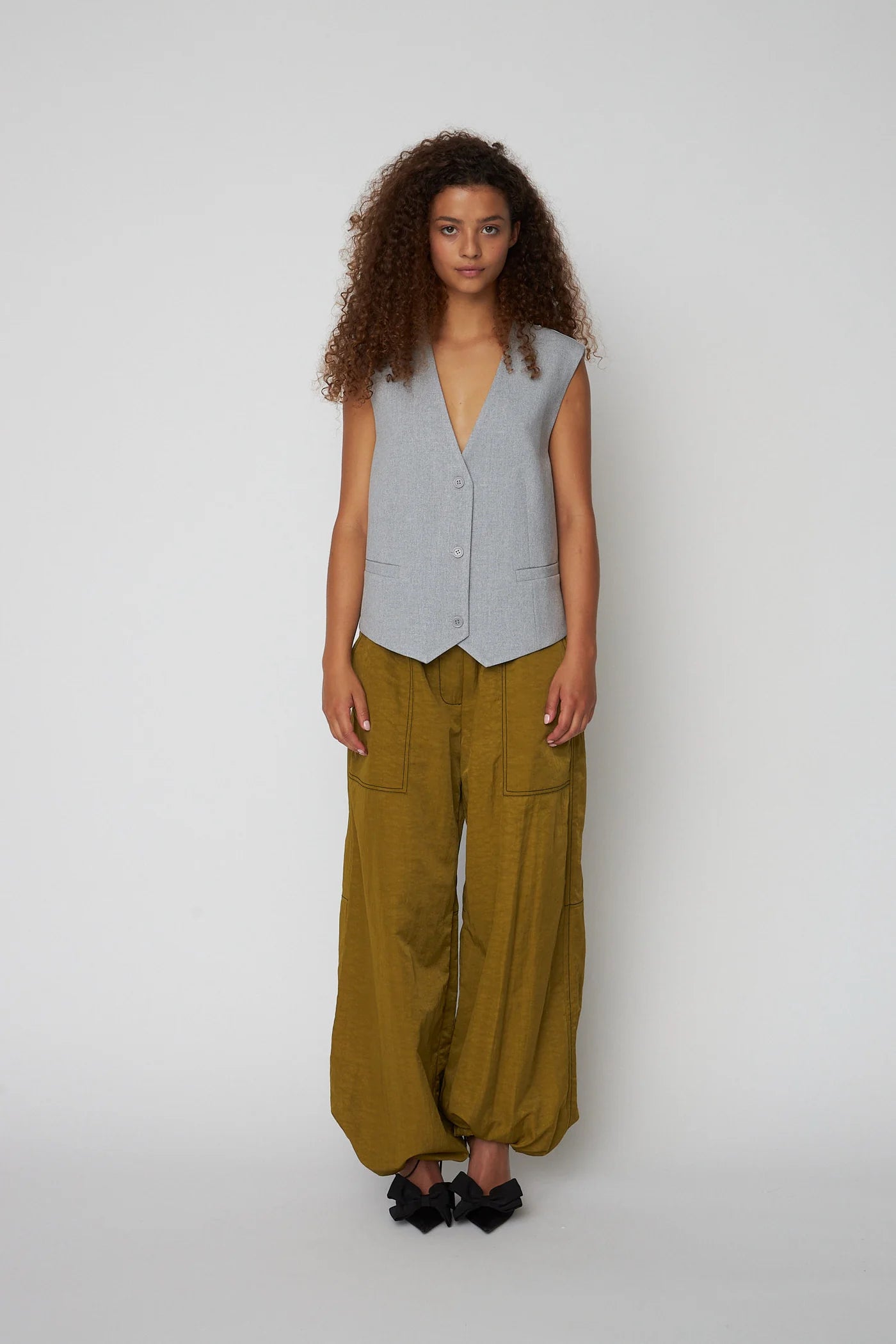 SUTTING VEST - GREY MELANGE