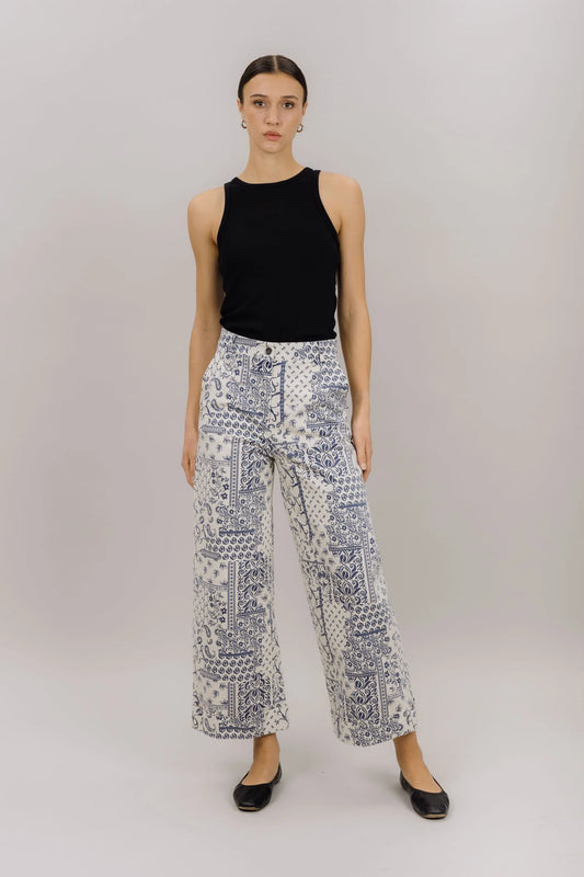 TERINA PANTS - NAVY
